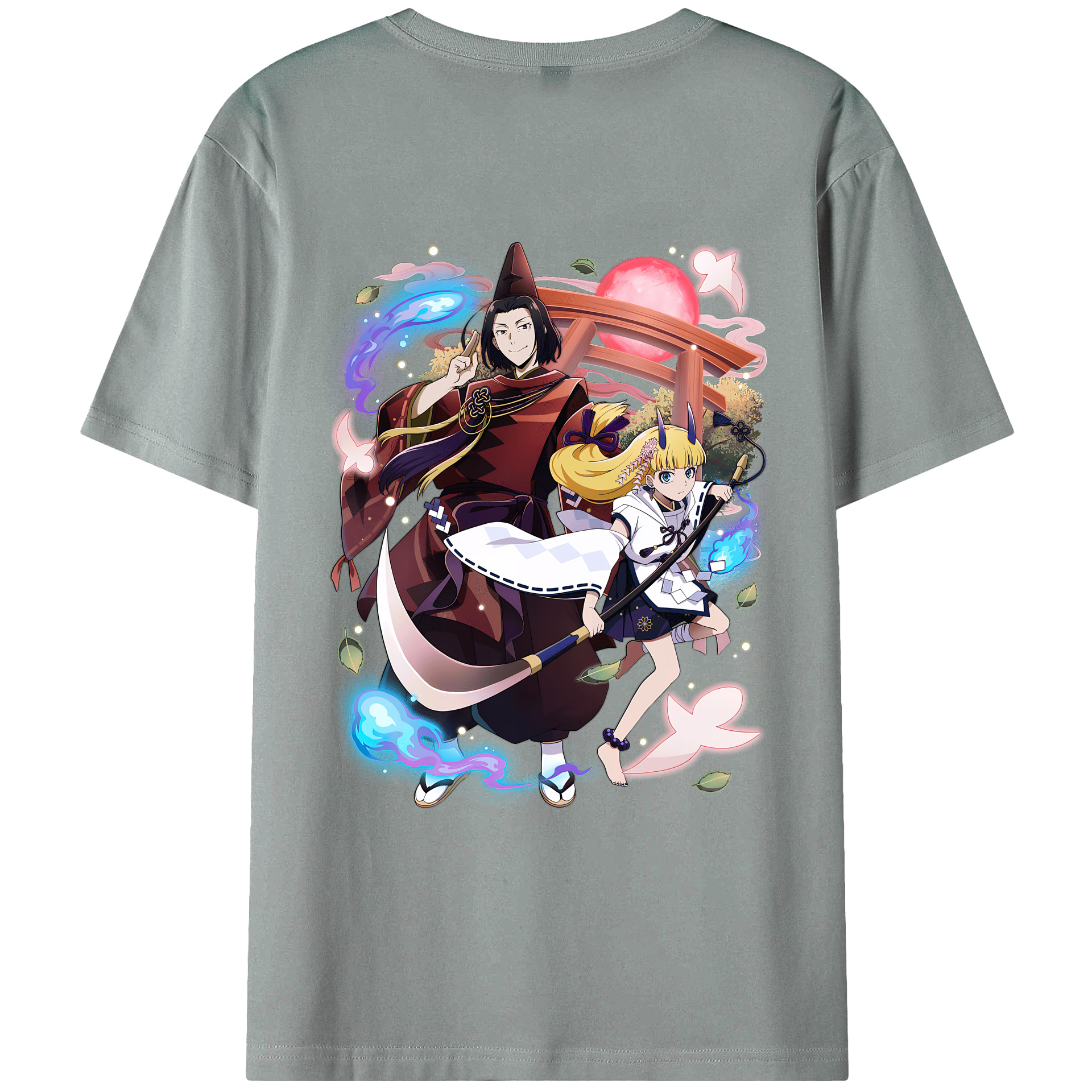 （画像用） 文豪ストレイドッグス Bungo Stray Dogs 綿100％ メンズ半袖Tシャツ（バックプリント） 通気性